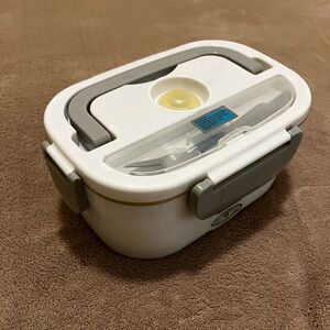 TRAVELISIMO Electric Lunch Box 40W, 2 in 1 Ultra Quick Portable Food Warmer